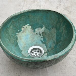 Umywalka ceramiczna rękodzieło RYBIA ŁUSKA